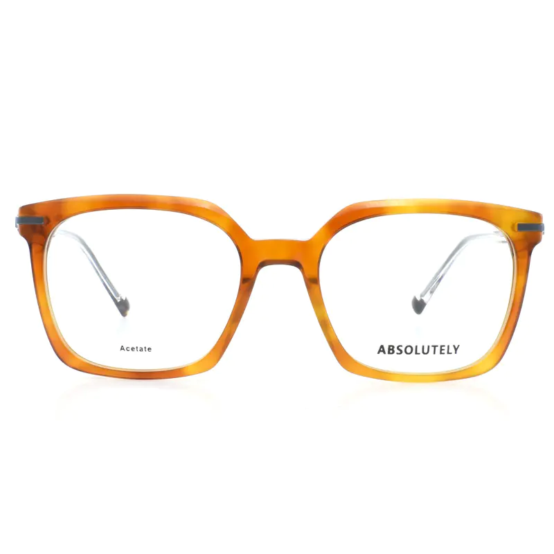Braun Acetat Brëll Frame